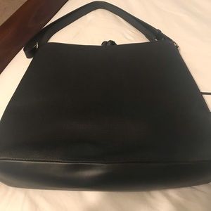 Stella & Dot Black Hayes Tassel Hobo